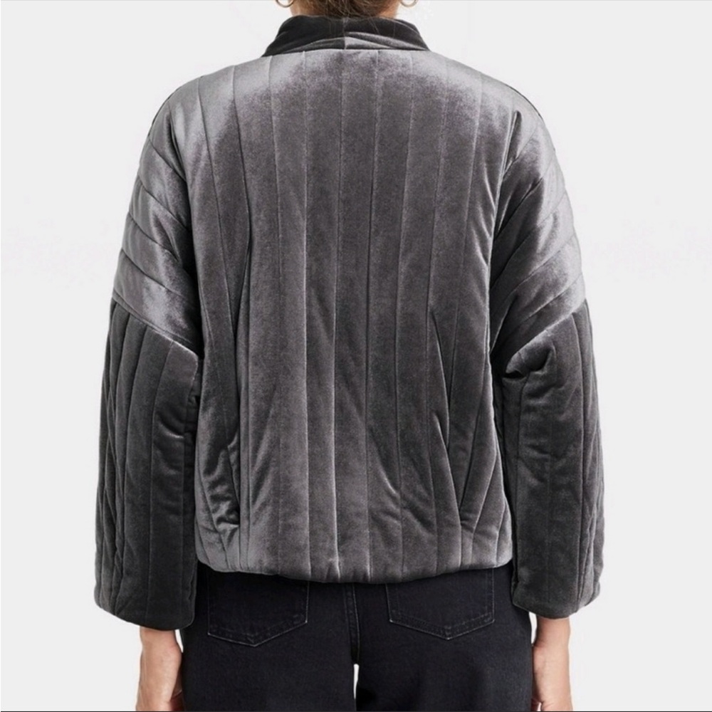 A new day osfm charcoal gray velvet jacket - Picture 6 of 9